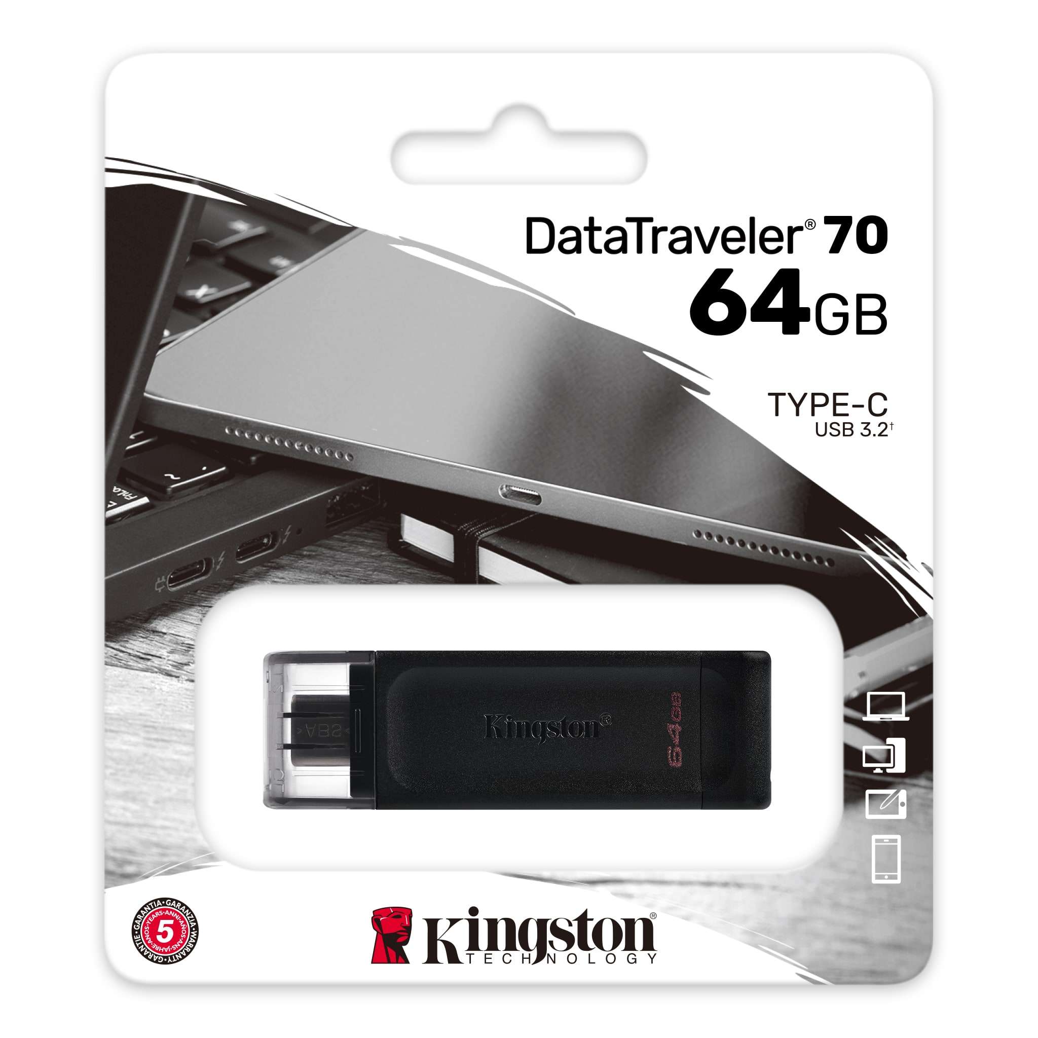 Kingston USB Stik - 64GB USB-C - EDB Holstebro